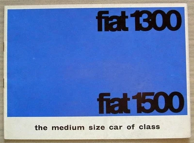 Folleto de venta de autos Fiat 1300 y 1500 c1963 #1736 Foto 1 de 4