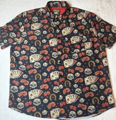 Sullen Art Collective Negro Manga Corta Poker Vegas Poolside Essential Para Hombres XL Foto 1 de 4