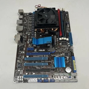 ASUS M4A87TD Mainboard + AMD Phenom II X4 975 + 8GB DDR3 RAM + Kühler - Afbeelding 1 van 11