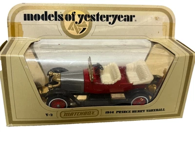 1978 MATCHBOX MODELS of YESTERYEAR Y-2 Prince Henry Vauxhall Carr Die Cast NOS - Image 1 of 4