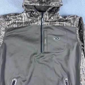 Drake Waterfowl Jacket Mens 3XL Camo 1/4 Zip Mossy Oak Bottomland Magnattach - Picture 1 of 12