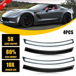 Smoked Lens White LED Side Marker Signal Light For 2014-2019 C7 Corvette 2277119 - Picture 1 of 12