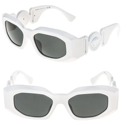 Gafas de sol unisex blancas VERSACE VE4425U BIGGIE Medusa MAXI HIP emblema 4425 Foto 1 de 4