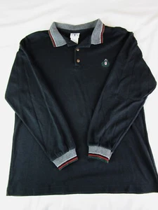 Kitestrings Boys Size 14 Black Long Sleeve Polo Shirt - Knit Collared - Picture 1 of 5