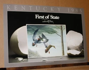 Mallards 1985 Kentucky First of State by Ray Harm Wildlife Waterfowl - Picture 1 of 3