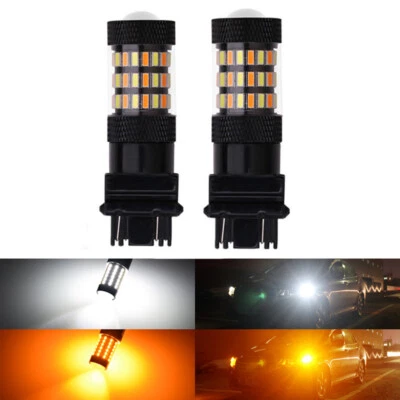 Luz de señal de giro LED blanca ámbar 3157 3157A para Ford F150 F250 F350 Super Duty Foto 1 de 4