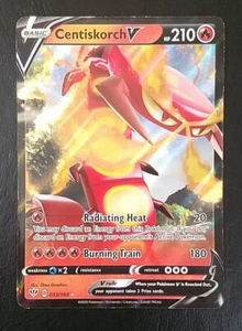 CENTISKORCH V 033/189, HOLO, FULL ART, POKEMON CARD (LP) - Picture 1 of 7