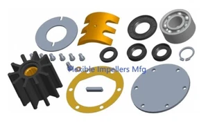 Raw Sea Water Pump Major Rebuild Kit For Jabsco Pedestal pump 52080-2001 - Picture 1 of 1