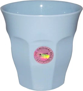 Melamin Tasse in Soft Blue - mittelgroß einfarbig von Rice of Denmark - 250ml - Bild 1 von 1