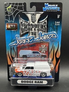 2004 Muscle Machines Jesse James West Coast Choppers WHITE DODGE RAM w FLAMES - Picture 1 of 5