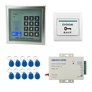 RFID 125KHz FOB Access Reader Password Keypad Door Exit Button Control DC 12V 3A - Picture 1 of 12