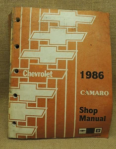 1986 Chevrolet Camero Repair Service Manuals ST-386-86 - Picture 1 of 3