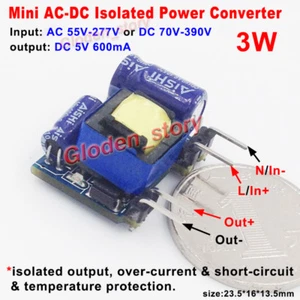 AC-DC Converter AC 110V 220V to 5V 600mA Isolated Voltage Switching Transformer - Picture 1 of 5