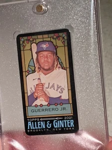 2021 Allen Ginter VLADIMIR GUERRERO JR. Buntglas Mini Rip Karte/25 SSP - Bild 1 von 3