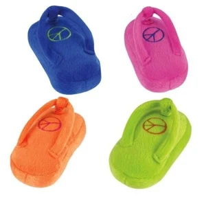 Zanies Flippies SQUEAKY 4,5 ́Flip Flop Sandale Hundespielzeug in 4 Farben - Bild 1 von 8
