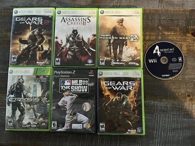 XBOX 360-PLAY STATION 2-Wii GAMES--CALL OF DUTY-GEARS OF WAR-MORE-FREE SHIP* - Image 1 of 4