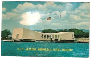 VTG Postcard - U.S.S. Arizona Memorial, Pearl Harbor, Hawaii - Picture 1 of 2