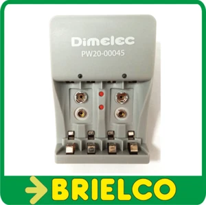 CARGADOR DE BATERIAS PILAS UNIVERSAL GRIS AA AAA 9V INDICADORES LEDS BD6595 - Imagen 1 de 1