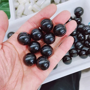 50pcs Natural obsidian Reiki Gemstone sphere Crystal Quartz Healing Decorate - Picture 1 of 6