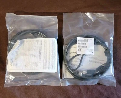 2 Kensington Microsaver 2.0 Keyed Laptop Locks Steel Cable - Image 1 of 3