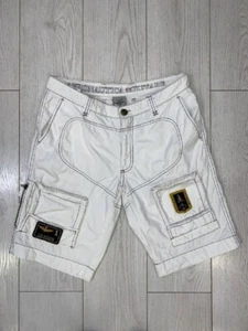 Aeronautica Militare White Cargo Shorts Men's Size 52 Large - Picture 1 of 11