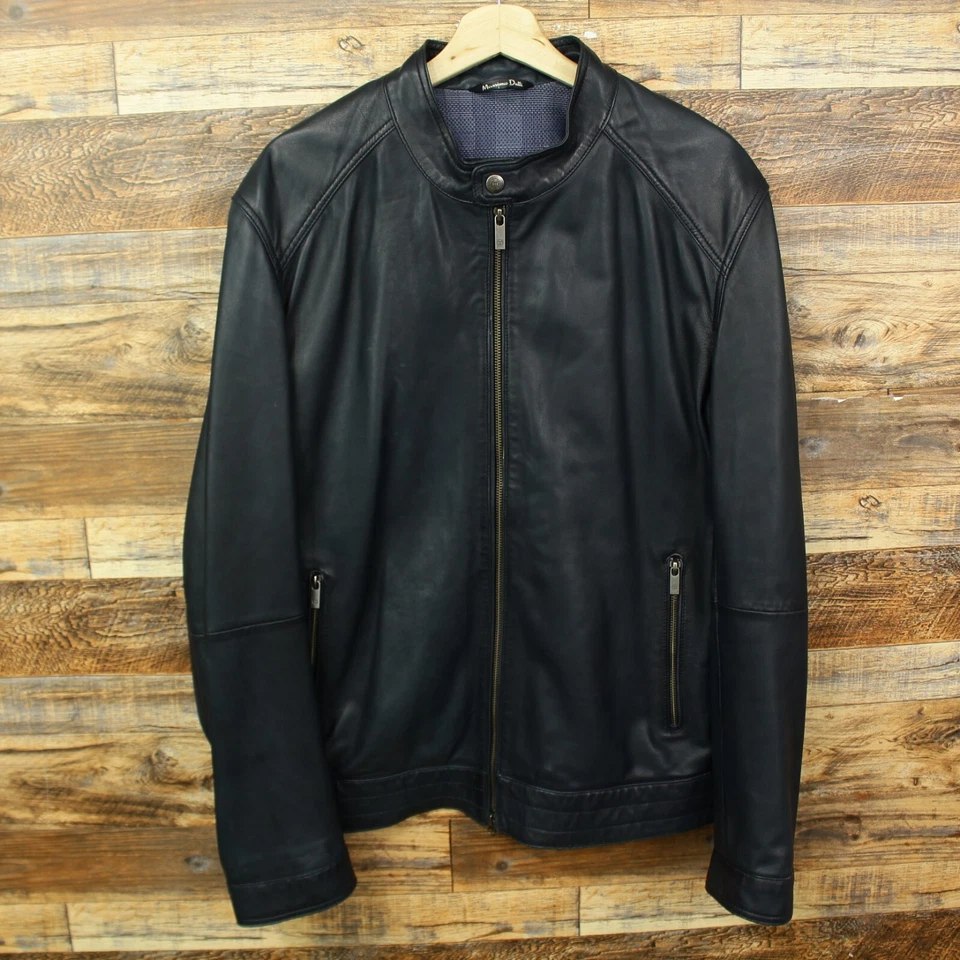 Chaqueta de cuero para hombre Massimo Dutti XXL Premium Foto 1 de 4