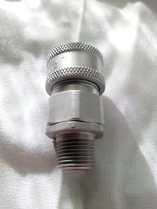 parker AVHC6-6M aluminum hydraulic quick coupling 3/8 x 3/8NPT - Picture 1 of 4