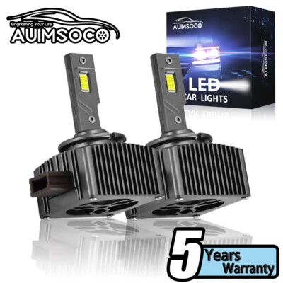 Combo de 2 faros LED de 6000 k de haz alto bajo D1S/D1R para Cadillac XLR 2004-2009 Foto 1 de 4