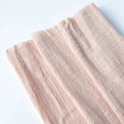 Spring Summer Thin Linen Cotton Fabric Eco Breathable DIY Making Clothes Dress - Image 1 of 4