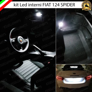 KIT LED INTERNI PER ABARTH 124 SPIDER CONVERSIONE COMPLETA + LUCI TARGA 6000K - Foto 1 di 5