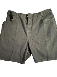 Harbor Bay Men's Size 46R Chino Shorts Black Flat Front Casual - Picture 1 of 4
