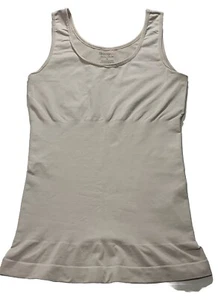 Camiseta sin mangas ajustada para niña talla S más suave y modeladora beige elástica - Imagen 1 de 3