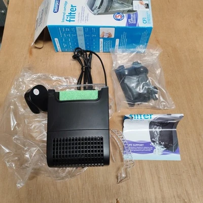 Internal Aquarium Fish Tank Cartridge Filter, CF1, Cleans Water - CRACKED LID - Image 1 of 4