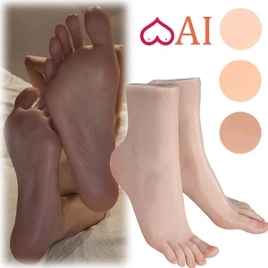 New Platinum Silicone Female Vein Feet Mannequin Big Feet High Arch Foot Size 37 - Picture 1 of 17