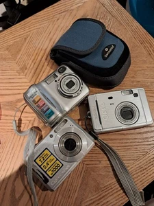 lot of cameras, all work great, pentex, nikon, & sony, samsung case JIH - Picture 1 of 24