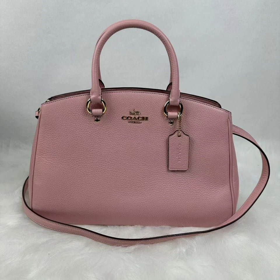 Coach Savannah Carryall Bag Shoulder Bag Gold/Dark Stone CAL56 Outlet