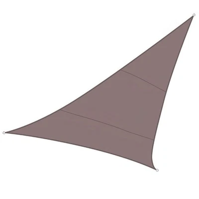Perel VOILE SOLAIRE - TRIANGLE - 5 x 5 x 5 m - COULEUR: GRIS TAUPE - Photo 1/4