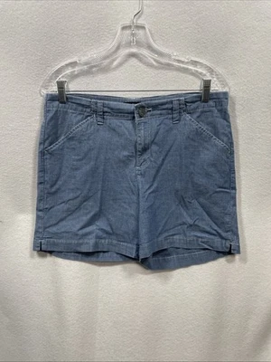 Lee女式12码中蓝色中腰短裤 — 第 1/4 张图片