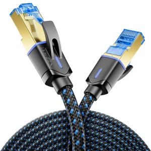 10m CAT 8 Patchkabel Netzwerkkabel S/FTP 40Gbit/s Ethernet DSL LAN RJ45 POE - Bild 1 von 8