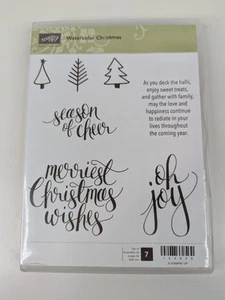 Stampin' Up Stempelset Aquarell Weihnachten #144838 Bäume Weihnachtswünsche - Bild 1 von 6