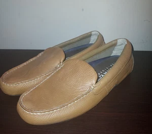 Sperry Top Sider Men's Slip On Loafers 11.5M Leather Driving Shoes Tan Brown - Picture 1 of 12