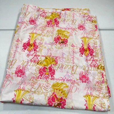 disney полный плоский лист хлопок смесь розовое золото принцесса belle Золушка - Изображение 1 из 4