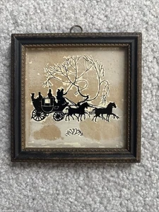 “ A Fresh Team” Silhouette Transfer from an Original Hand Cutting, Reliance T-2 - Picture 1 of 2