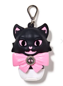 BATH & BODY WORKS LIGHT UP BLACK CREEPY HALLOWEEN CAT POCKETBAC HOLDER SLEEVE - Picture 1 of 2
