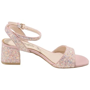 Buffalo sandalo donna elegante glitter rosa Rainelle 1650011 sandalo tacco 5 cm - Imagen 1 de 7