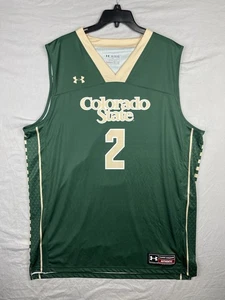 Colorado State Trikot Herren 2XL Under Armour Grün Basketball Rams NCAA Authentic - Bild 1 von 13
