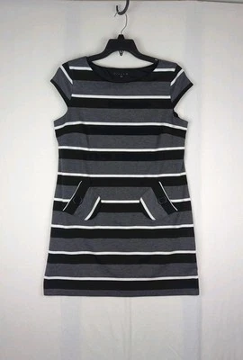 Vestido recto a rayas multicolor talla 14 Tiana B para mujer  Foto 1 de 4