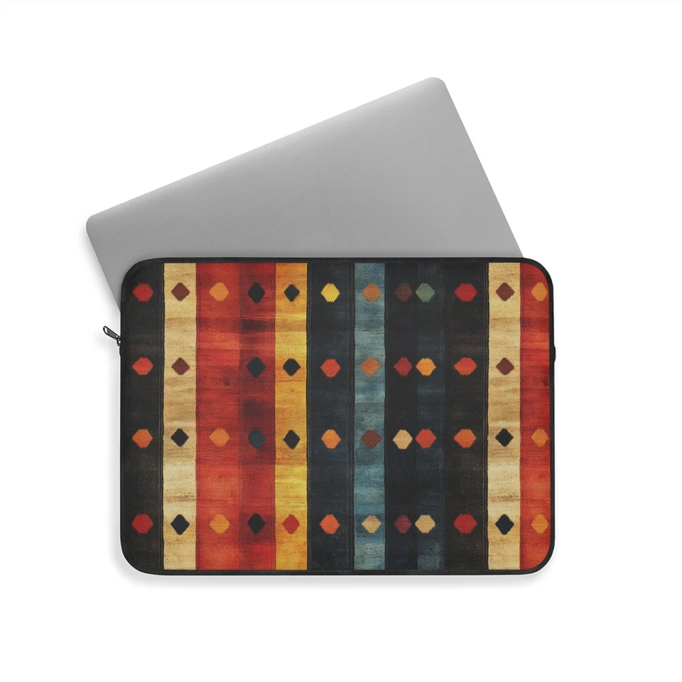 Colorido Estilo Kilim Rayas - Funda para Laptop - Estuche Boho Tech - Bolsa para Computadora Regalo Foto 1 de 1