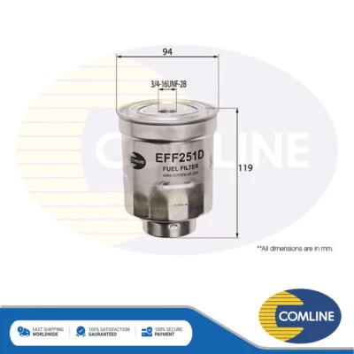 Fits Toyota Auris Avensis Dyna Corolla Verso Honda CR-V Fuel Filter Comline - Image 1 of 2