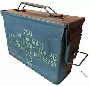 TANICA-MUNIZIONI, Calibro 7,62x51 mm NATO per MG42/59, very good - Foto 1 di 12